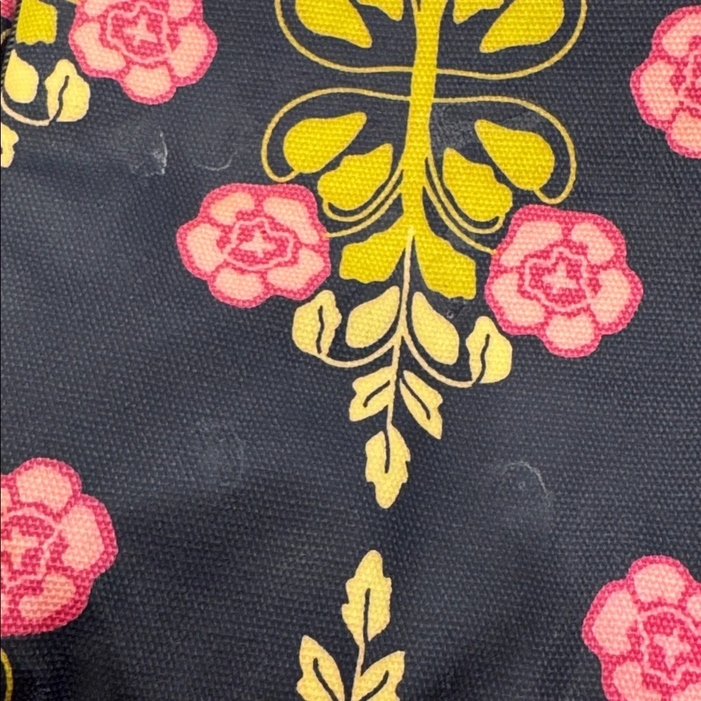 Petunia Pickle Bottom Seville Navy Floral Boxy Backpack Diaper Bag with Pad